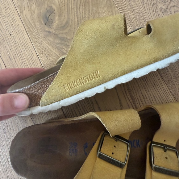 Birkenstock Arizona Soft Footbed in Ochre sandals women’s 8 or 39 - Picture 4 of 8